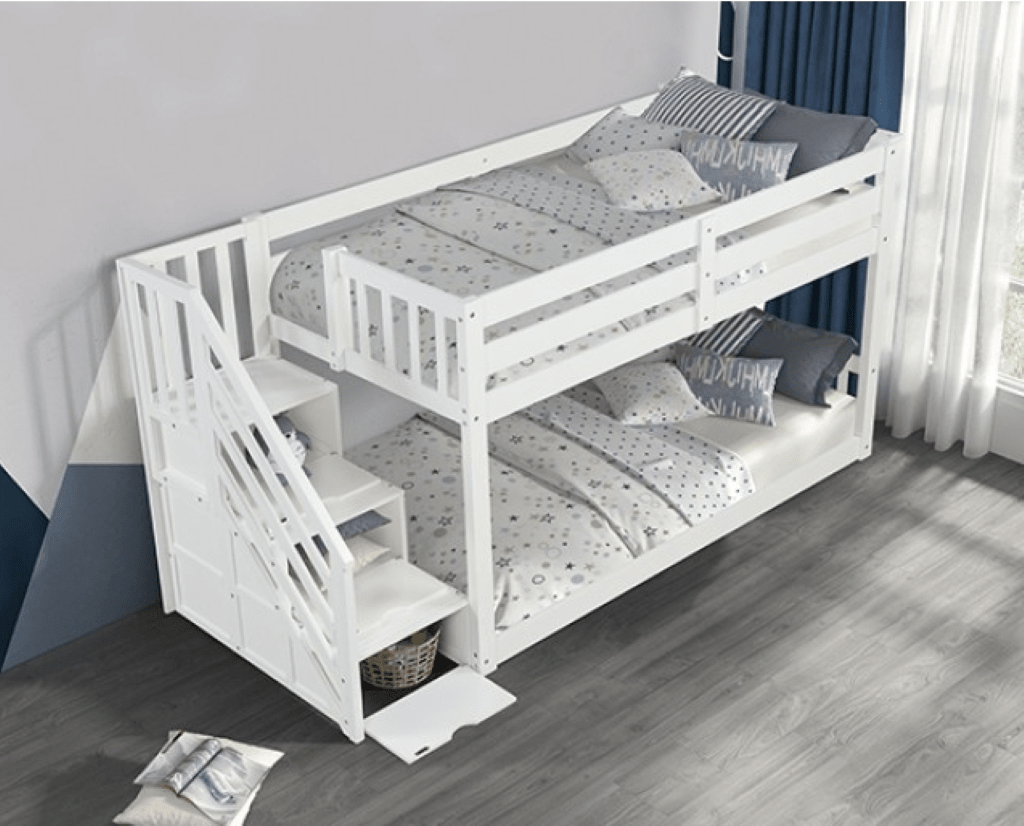 JOJO Bunk Bed | FM - BK1100WH - BED Color White - N4dboots.com