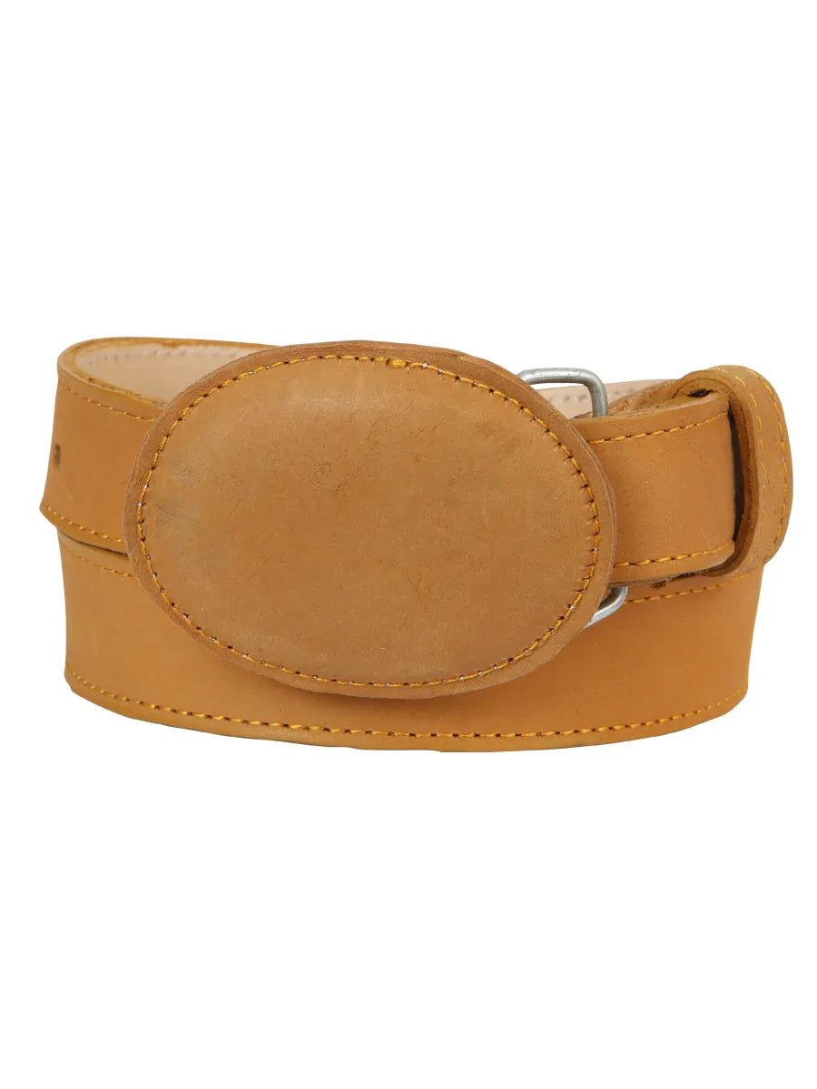 Kids Western Belt - El General Nobuck Honey 45444 - N4dboots.com
