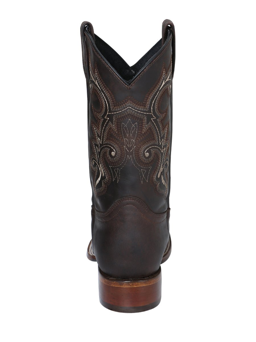 Rodeo Boot El Senor de los Cielos - leathert Crazy - Choco 124067 - N4dboots.com