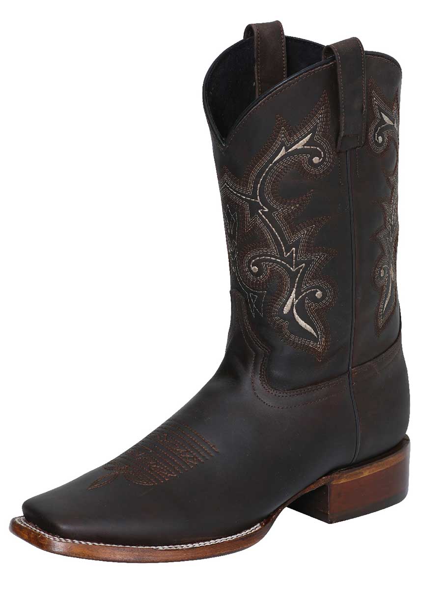 Rodeo Boot El Senor de los Cielos - leathert Crazy - Choco 124067 - N4dboots.com
