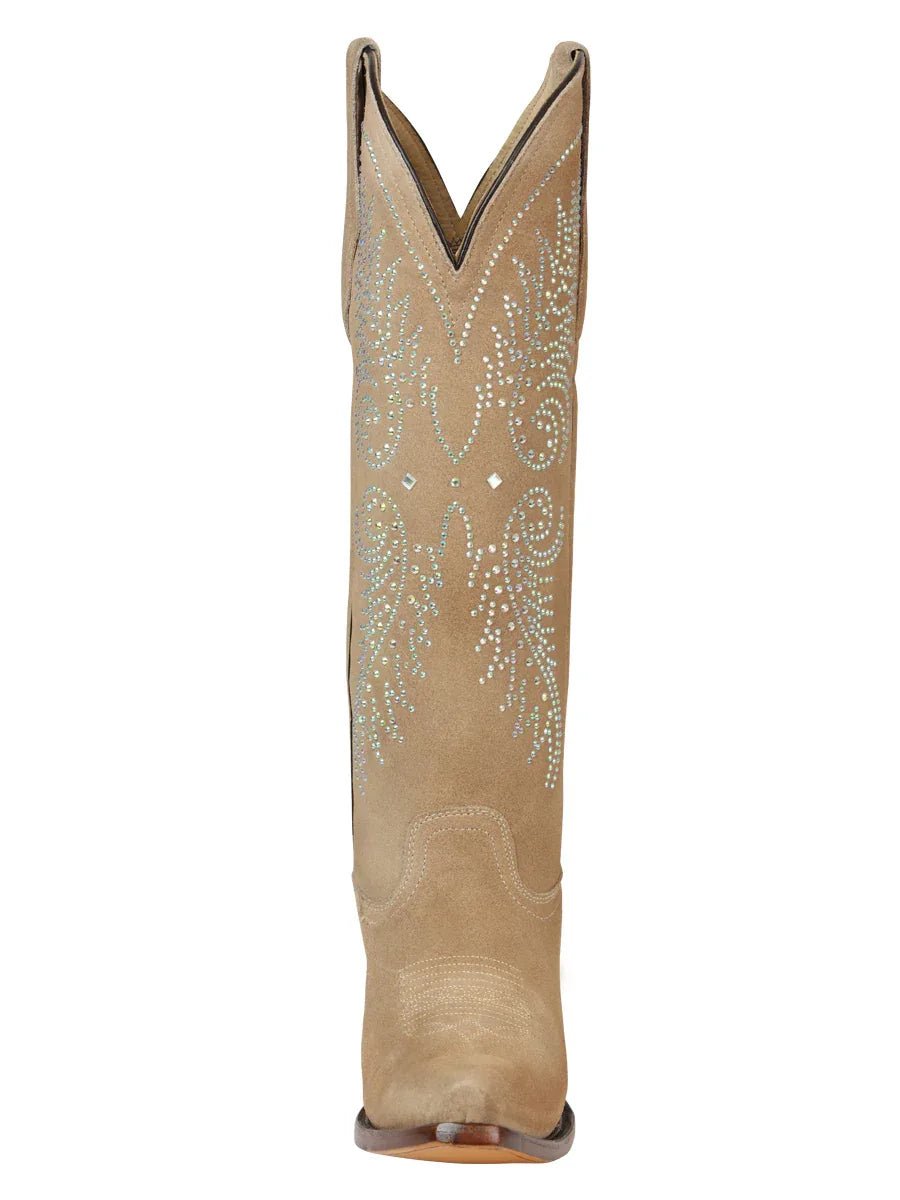 El General Women’s Western Suede Boots - Tuscani 45793 - N4dboots.com