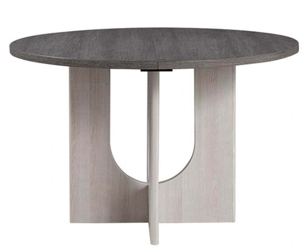 OBERTO 5 Pc Round Dining Table Set | SL3406GY-RT-5PC Color Gray