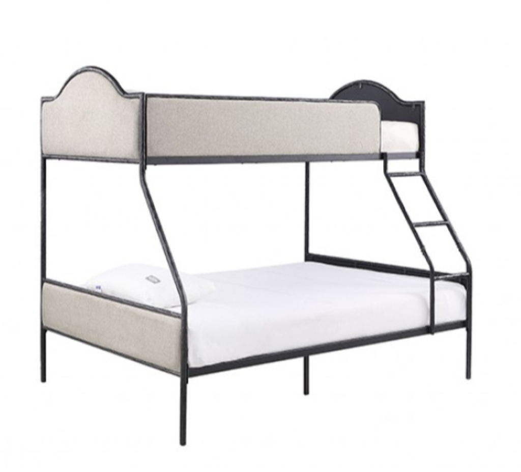 FORLI Twin/Full Bunk Bed     |     FM-BK700BK-TF  Color Black