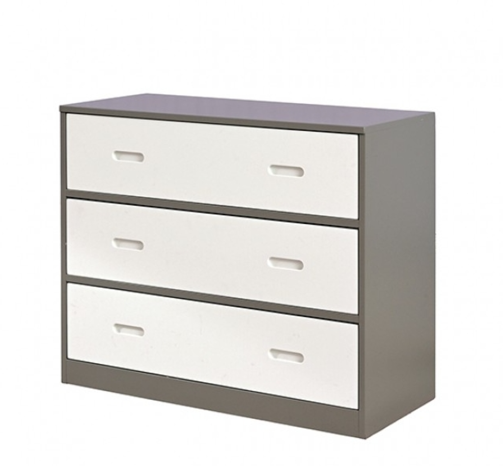 LEDELL Twin Loft Bed     |     FM-BK203GY-T-BED  Color White/Gray