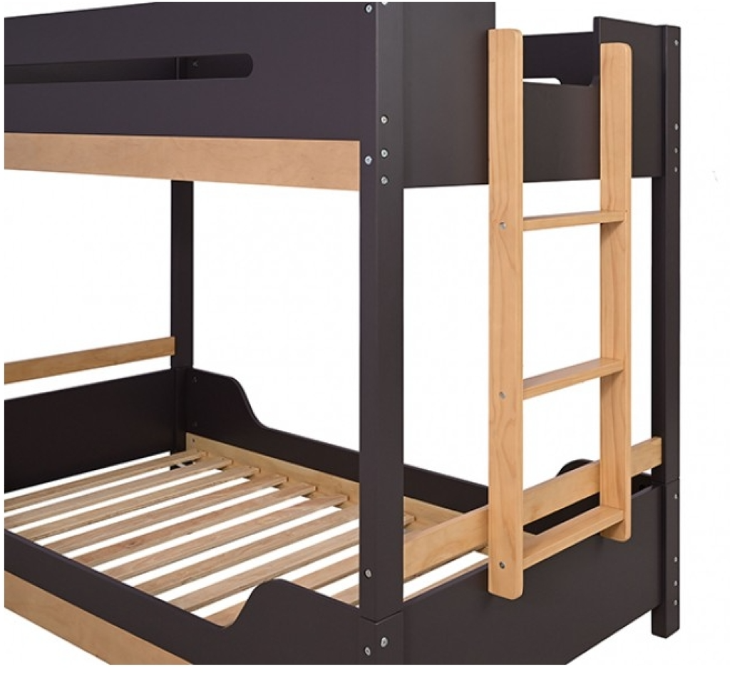 NESTOR Twin/Twin Bunk Bed     |     FM-BK201BK-T-BED   Color Purple Mauve/Natural