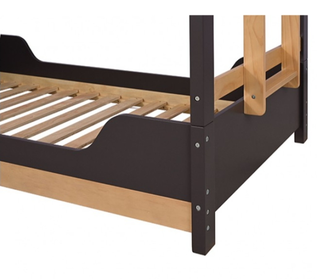 NESTOR Twin/Twin Bunk Bed     |     FM-BK201BK-T-BED   Color Purple Mauve/Natural