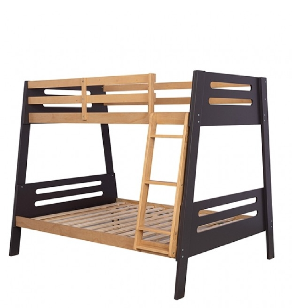 KALLEN Twin/Full Bunk Bed     |     FM-BK206A-TF-BED+M6     Color Oak