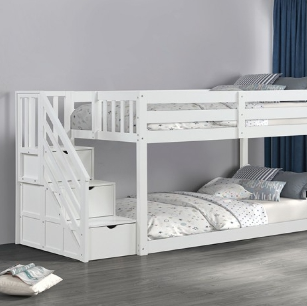 JOJO Bunk Bed     |     FM-BK1100WH-BED  Color White