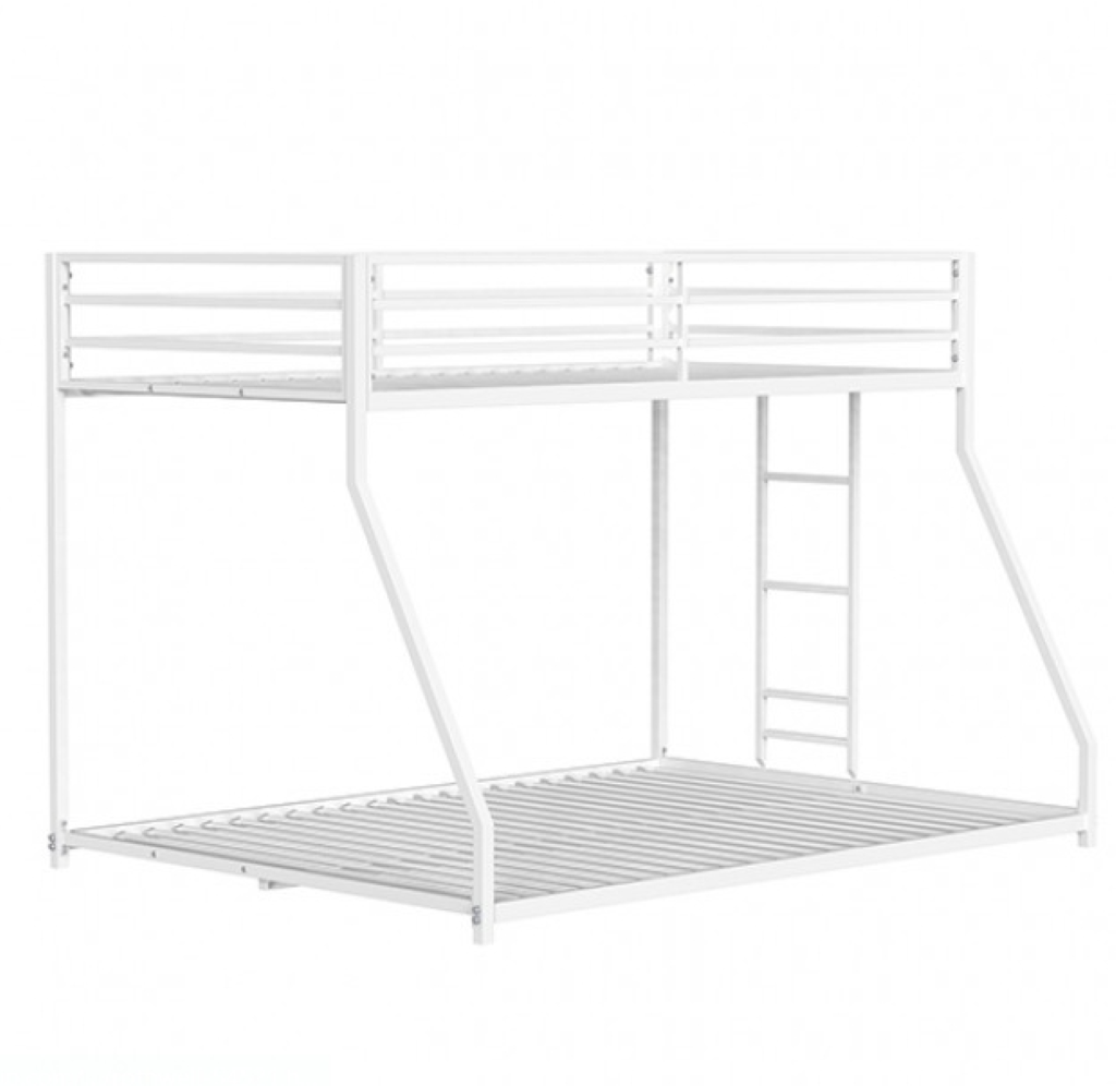 ROTHWELL Twin/full Metal Bunk Bed     |     FM-BK1200WH-TF   Color Matte Withe